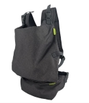 Ергономично кенгуру, Infantino, 2 в 1, Тъмно сиво, от 5.4 до 18 кг.