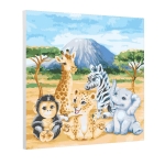 Творчески комплект, Craft Buddy, Рисуване по номера, Сафари, 30 х 30 см