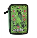 Двоен несесер с аксесоари, Astra, MINECRAFT, AC2, 20,5 х 13 х 4,5 см