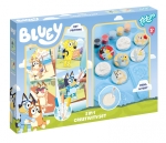 Творчески комплект, Totum, Bluey 2 в 1, Декорирай сам гипсови фигурки и картички