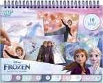 Творчески комплект, Totum, Frozen, Книжка за оцветяване и стикери 2 в 1