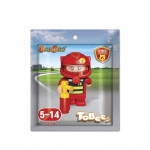 Конструктор, BanBao, Мини фигурка, Пожарникар, 4 см
