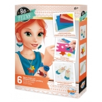 Творчески комплект, Buki France,Направи сам бижута от изкуствена кожа, 6 бижута