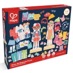 Образователен магнитен пъзел, Hape, Мода, 62 части