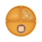 Силиконова чиния за хранене с вакуум, Sassi,