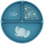 Силиконова чиния за хранене с вакуум, Sassi,