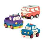 Комплект мини пулбек колички, Battat, 3 броя