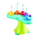 Интерактивна играчка за баня, Hape, Музикален фонтан с разноцветни китове