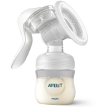 Комплект за кърмене Philips Avent SCD430/50 с ръчна помпа за кърма Natural Motion, стерилизатор за микровълнова, шишета Natural Response 2 бр. от 125мл и 2 броя от 260мл, 2 бр. залъгалки 0-6м, 4 биберона Natural Response, четка