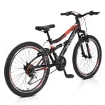 Велосипед със скорости 24" VERSUS черен/червен