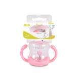 Чаша с пластмасова сламка 280ml Boo C0582 розов