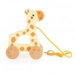 Дървена играчка за дърпане Жирафче TJ009