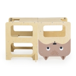 Дървена обучителна кула 3 в 1 Монтесори