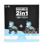 Ролери-кънки Double 2в1 розов S-(30-33)