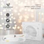 Одеяло 110/140 Softy Wish upon a star бял