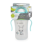 Чаша със силиконова сламка 300ML Bunny C0587 син