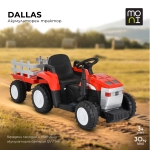 Акумулаторен трактор Dallas червен