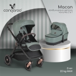Комбинирана детска количка Macan 2в1 зелен