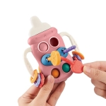 Бебешка сензорна играчка Baby bottle pink