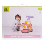 Играчка за прохождане 3в1 Happy Train pink