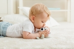 Мека играчка За Гушкане Teddy Bear светло сив 82004