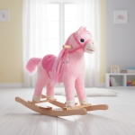 Люлка плюшена кон Rose розов