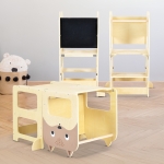 Дървена обучителна кула 3 в 1 Монтесори