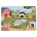 Дървен пъзел Farm 3005