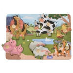 Дървен пъзел Farm 3005