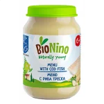 BioNino БИО Пюре Треска със зеленчуци 6м. 190г Био