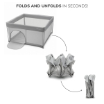 Kinderkraft ZIKI кошара за игра GREY