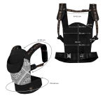 Kinderkraft HUGGY ергономична раница BIZUU lunar blaack