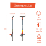 Chillafish Poogi Glow CPPG02PAP kids пого стик Papaya