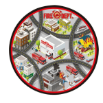 Gearbox подложка за игра с колички Пожарна
