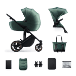 Kinderkraft Prime 2 бебешка количка 2в1 DARK GREEN