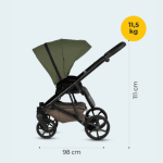 Tutis VIVA 6+ Leather бебешка количка 2в1 086 Vanila