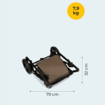 Tutis VIVA 6+ Leather бебешка количка 2в1 086 Vanila