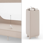 Kinderkraft LEODY UP сгъваема бебешка кошара с аксесоари 