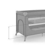 Kinderkraft LEODY UP сгъваема бебешка кошара с аксесоари 