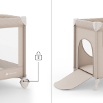 Kinderkraft LEODY UP сгъваема бебешка кошара 