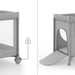 Kinderkraft LEODY UP сгъваема бебешка кошара 