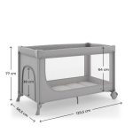 Kinderkraft LEODY UP сгъваема бебешка кошара 