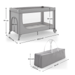 Kinderkraft LEODY UP сгъваема бебешка кошара 