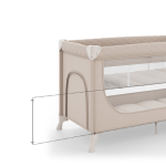 Kinderkraft LEODY UP сгъваема бебешка кошара с аксесоари 