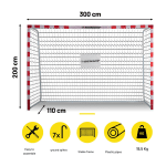 Dunlop футболна врата 300x200x110 см