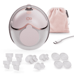 Kinderkraft MAMAFLOW единична електрическа помпа за кърма PINK