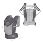 Kinderkraft CARRYBEE ергономична раница GREY