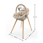 KinderKraft FINI UP столче за хранене