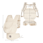 Kinderkraft ELARA ергономична раница BEIGE