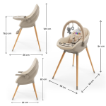 KinderKraft FINI UP столче за хранене
